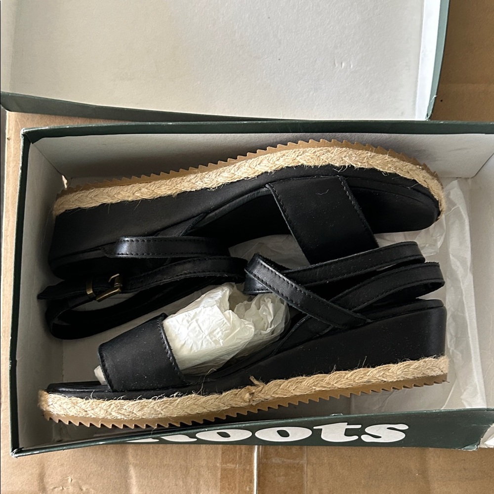 Roots Black St Tropez-Napa Sandals - Women's